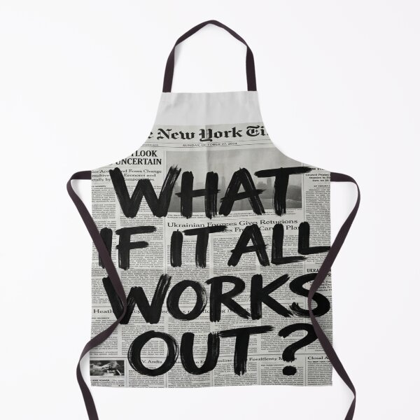 Item preview, What If It All Works Out - Vintage Newspaper Art designed and sold by MakarenaCreate.