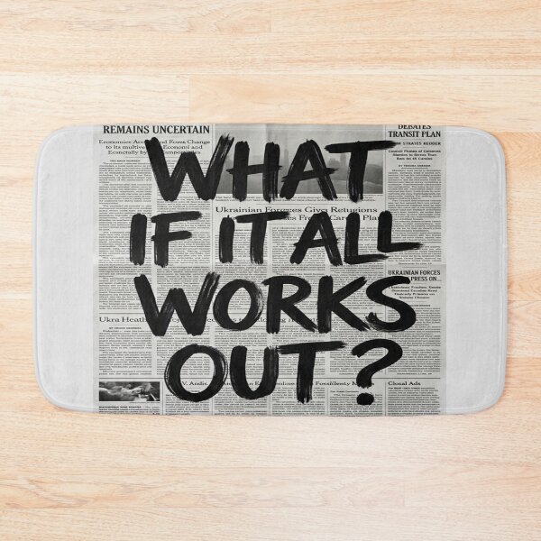 Item preview, What If It All Works Out - Vintage Newspaper Art designed and sold by MakarenaCreate.