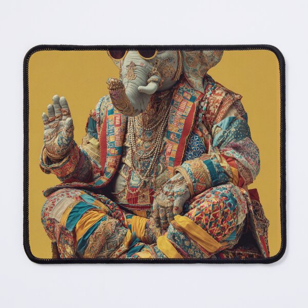Item preview, Ganesha Patchwork Boho Chic Luxury Fashion Spiritual Art designed and sold by PANNARUK THAILAND.