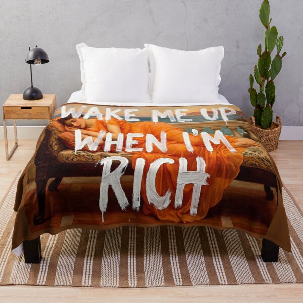 Item preview, Wake Me Up When I'm Rich - Graffiti Art designed and sold by MakarenaCreate.