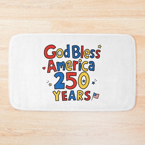 Item preview, God Bless America 250 Years Christian Patriotic Graphic designed and sold by OHSHALOM.