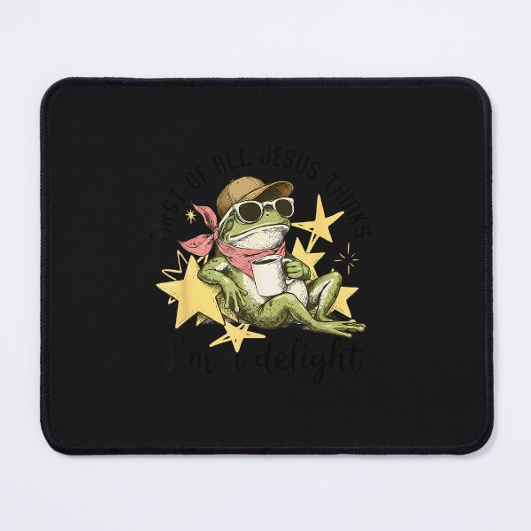 Item preview, First of All Jesus Thinks I'm A Delight Funny Frog designed and sold by FrankIsabel.