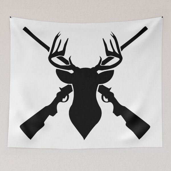 Item preview, Deer Head with Guns designed and sold by MagnoliaLake.