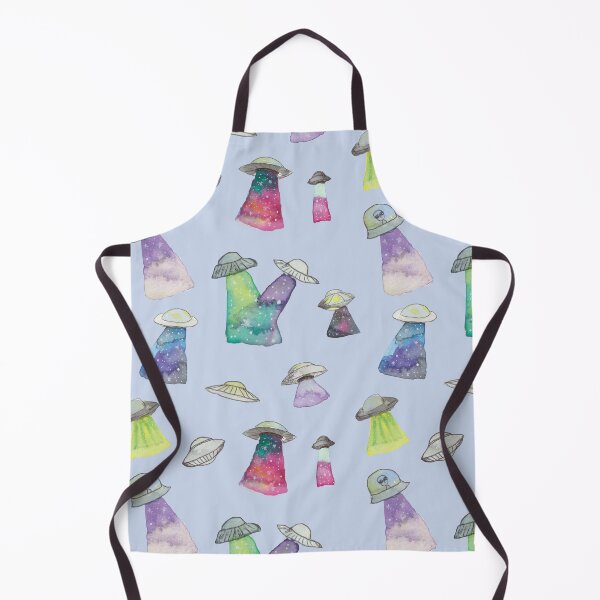 Item preview, Watercolour UFOs with Galaxy Beams designed and sold by Cosmic Seed Creative.