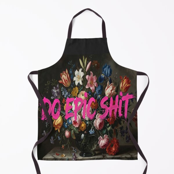 Item preview, Do Epic Shit Pink Graffiti Floral Still Life Art designed and sold by MakarenaCreate.