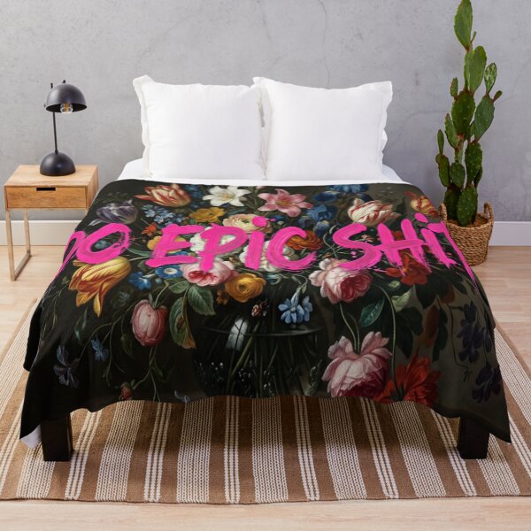 Item preview, Do Epic Shit Pink Graffiti Floral Still Life Art designed and sold by MakarenaCreate.