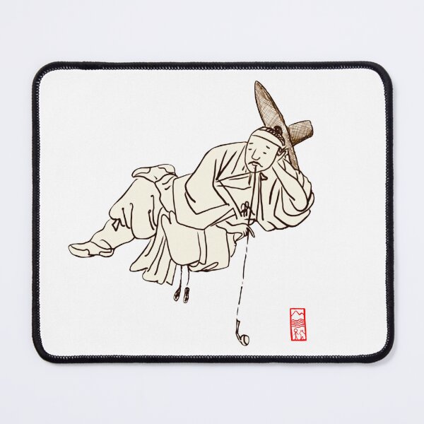 Item preview, A smoking man in Korean folk painting designed and sold by OZ art.