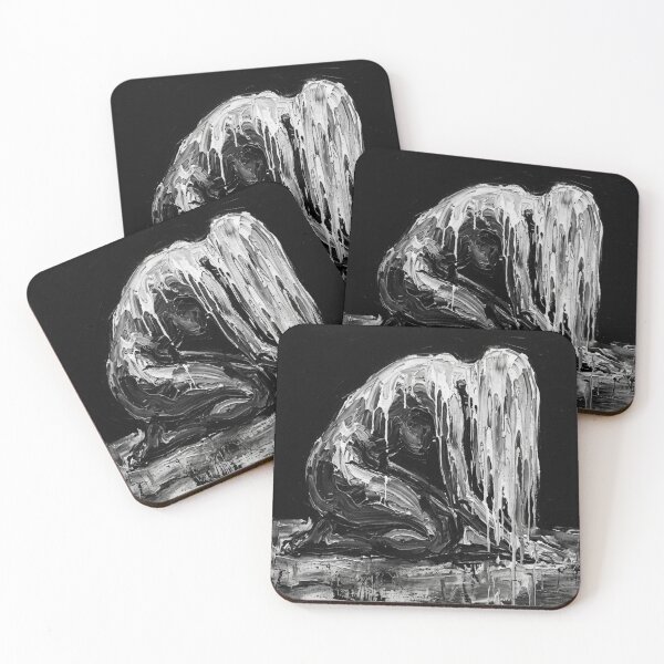 Item preview, Sorrow and Resilience Abstract Impasto Figure Art designed and sold by MakarenaCreate.