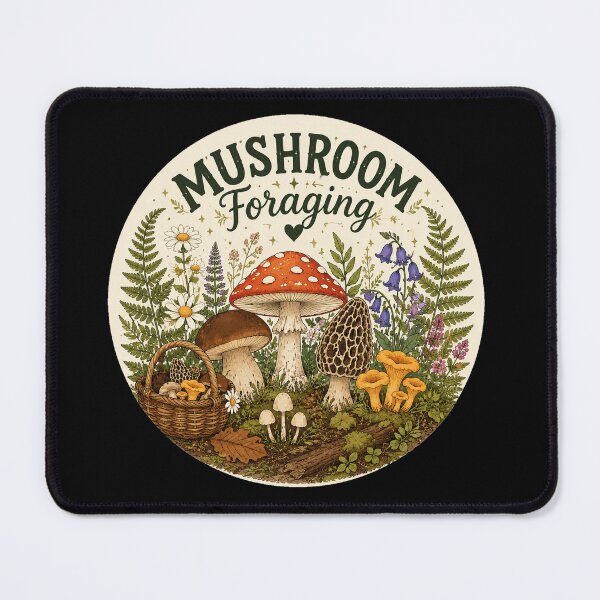 Item preview, Mushroom Foraging – Whimsical Nature designed and sold by NaphDesigns.