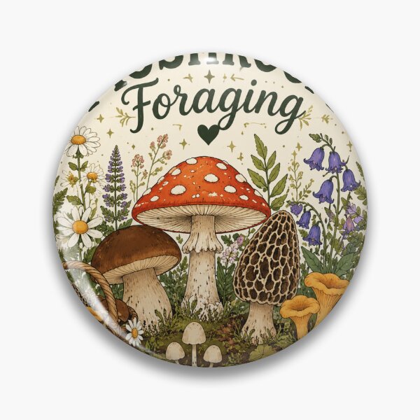 Item preview, Mushroom Foraging – Whimsical Nature designed and sold by NaphDesigns.