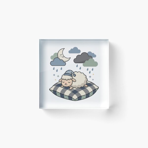 Item preview, Sweet Dream – Cute Sleeping Sheep Kawaii designed and sold by morning sun.