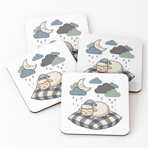 Item preview, Sweet Dream – Cute Sleeping Sheep Kawaii designed and sold by morning sun.