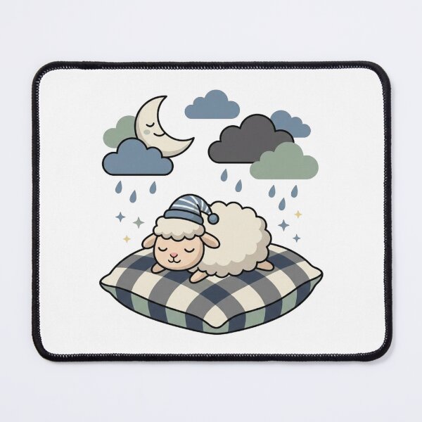 Item preview, Sweet Dream – Cute Sleeping Sheep Kawaii designed and sold by morning sun.
