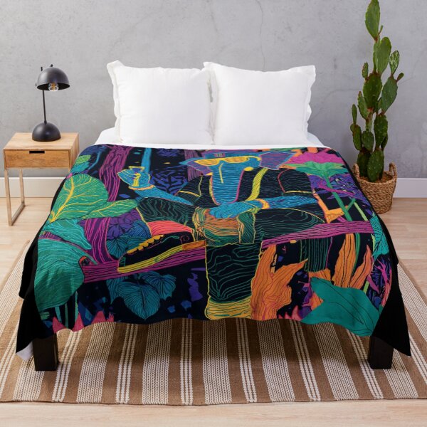 Item preview, Ganesha Night Vision Neon Cyberpunk Psychedelic Jungle Art designed and sold by PANNARUK THAILAND.