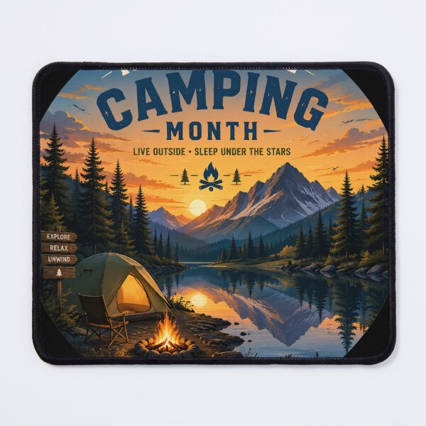 Item preview, Lakeside Camping – National Camping Month designed and sold by NaphDesigns.
