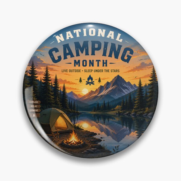 Item preview, Lakeside Camping – National Camping Month designed and sold by NaphDesigns.