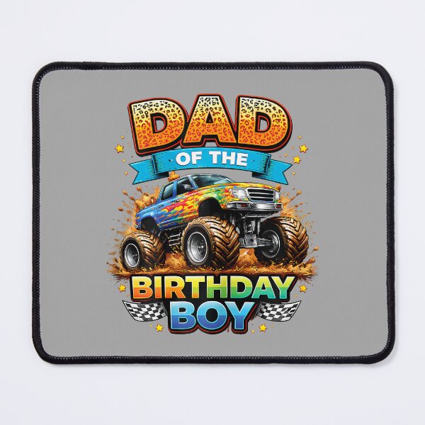 Item preview, Funny dad of The Birthday Boy Kids Racing Cute Truck designed and sold by ArleneRowe.