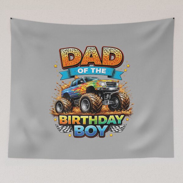 Item preview, Funny dad of The Birthday Boy Kids Racing Cute Truck designed and sold by ArleneRowe.