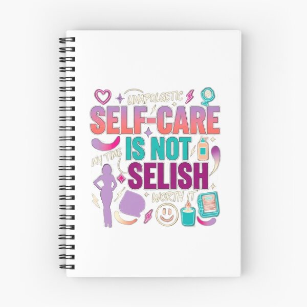 Item preview, Self Care Is Not Selfish Women Mental Health Awareness Boundaries Quote Design designed and sold by Soft Strength Studio.