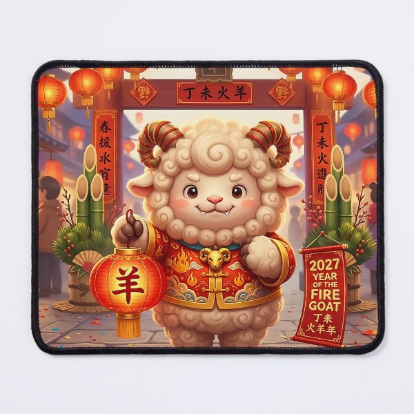 Item preview, Cute 2027 Year Of The Fire Goat designed and sold by sadhurag.