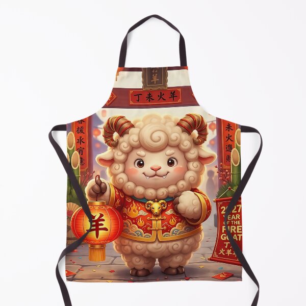 Item preview, Cute 2027 Year Of The Fire Goat designed and sold by sadhurag.