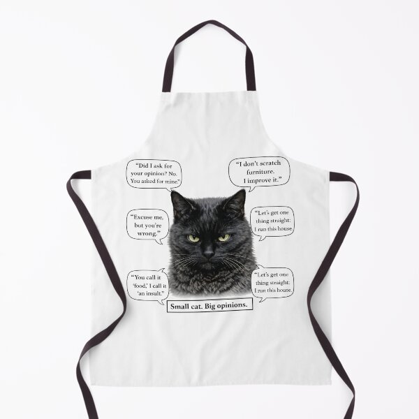 Item preview, Small Cat, Big Opinions Speech Bubble designed and sold by bluesirian22.