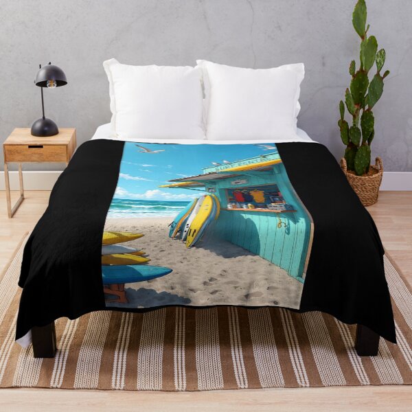 Item preview, Sunny Beach Surf Rental Shack Tropical Ocean Vibes iPhone Case designed and sold by FestivityFinds.