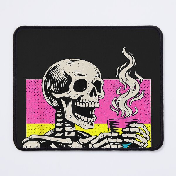 Item preview, Skeleton Drinking Coffee Pansexual Pride Pan Flag LGBTQ Men designed and sold by CriseldaBruning.