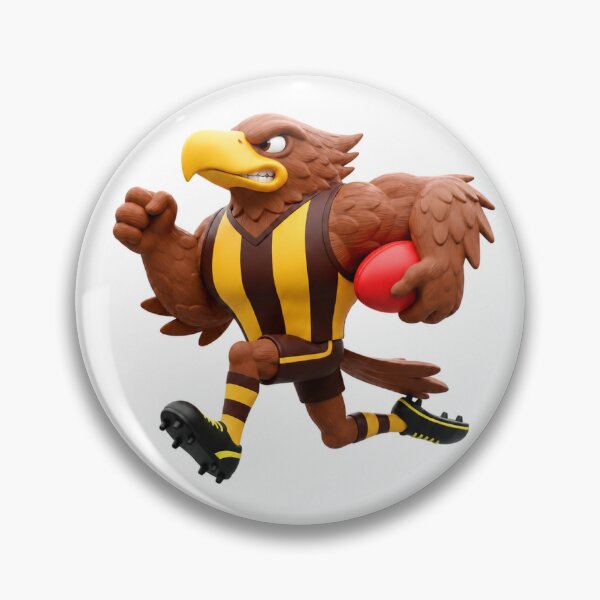 Item preview, Hawthorn Hawks Mascot Man Logo designed and sold by Luke Foran Sports Art.