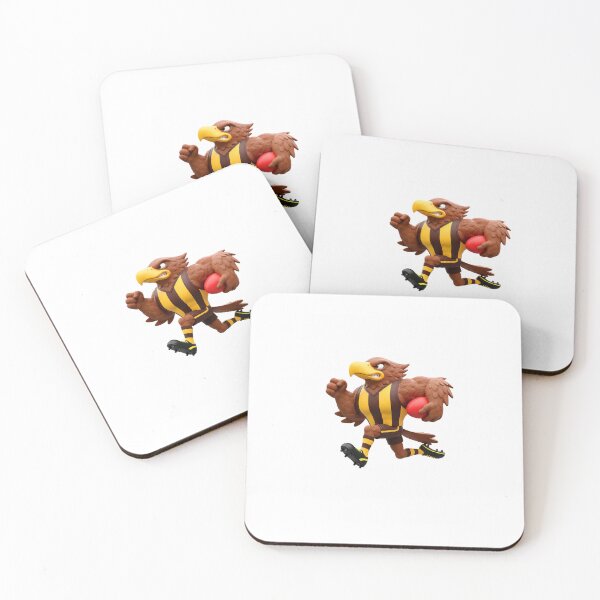 Item preview, Hawthorn Hawks Mascot Man Logo designed and sold by Luke Foran Sports Art.