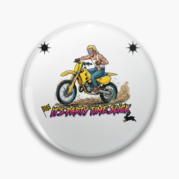 Item preview, Party Time Slick Dirt Bike Rider Funny Style designed and sold by Noheqa.