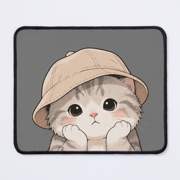 Item preview, Miss You Right Meow Cute Bucket Hat Cat designed and sold by ravuh.