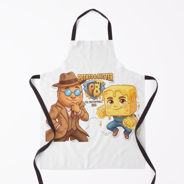 Item preview, Potato & Butter | Cute Kawaii Food Pun Characters designed and sold by Surreal Characters & Cute Pups.