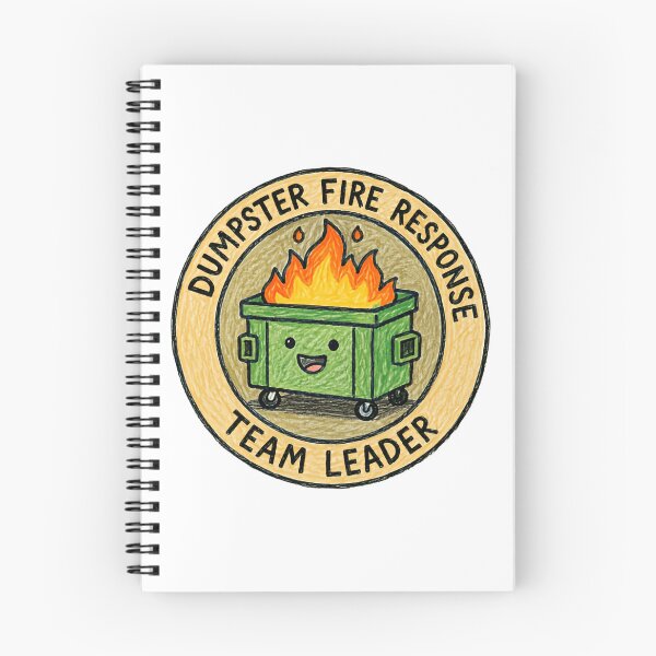 Item preview, Dumpster Fire Response Team Leader Funny Work Management designed and sold by HumansStuck12.