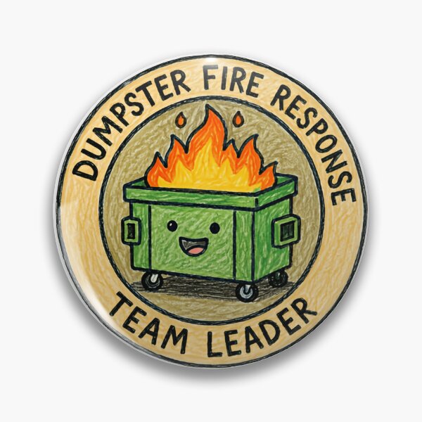 Item preview, Dumpster Fire Response Team Leader Funny Work Management designed and sold by HumansStuck12.