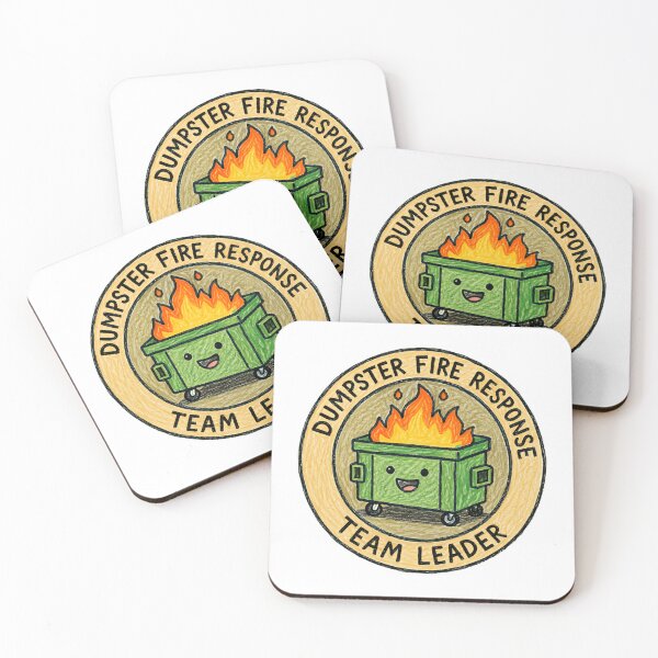 Item preview, Dumpster Fire Response Team Leader Funny Work Management designed and sold by HumansStuck12.
