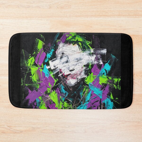 Item preview, Abstract Grinning Clown Impasto Palette Knife Art designed and sold by MakarenaCreate.