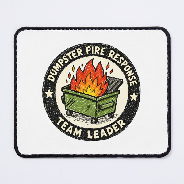 Item preview, Dumpster Fire Response Team Leader Workplace Humor Manager Supervisor Gift designed and sold by HumansStuck12.