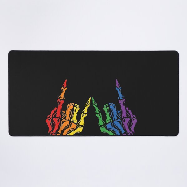 Item preview, Skeleton Rock Hand LGBT-Q Cool Rainbow Flag Gay Pride Ally designed and sold by CriseldaBruning.