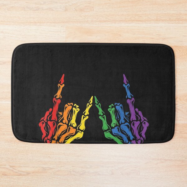 Item preview, Skeleton Rock Hand LGBT-Q Cool Rainbow Flag Gay Pride Ally designed and sold by CriseldaBruning.