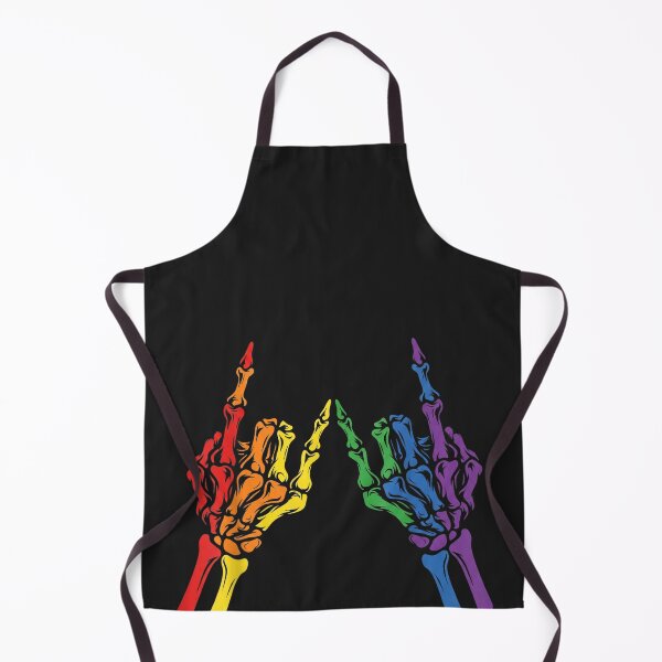 Item preview, Skeleton Rock Hand LGBT-Q Cool Rainbow Flag Gay Pride Ally designed and sold by CriseldaBruning.