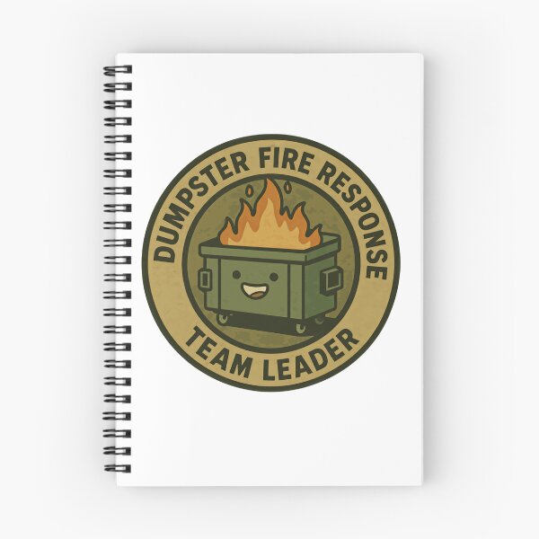 Item preview, Dumpster Fire Response Team Leader Workplace Management Humor designed and sold by HumansStuck12.