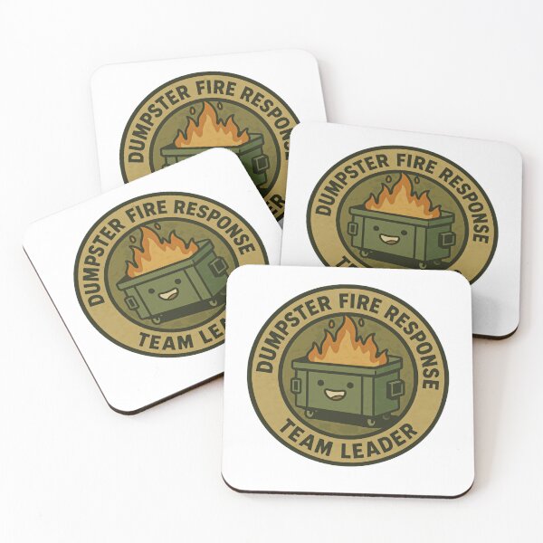 Item preview, Dumpster Fire Response Team Leader Workplace Management Humor designed and sold by HumansStuck12.