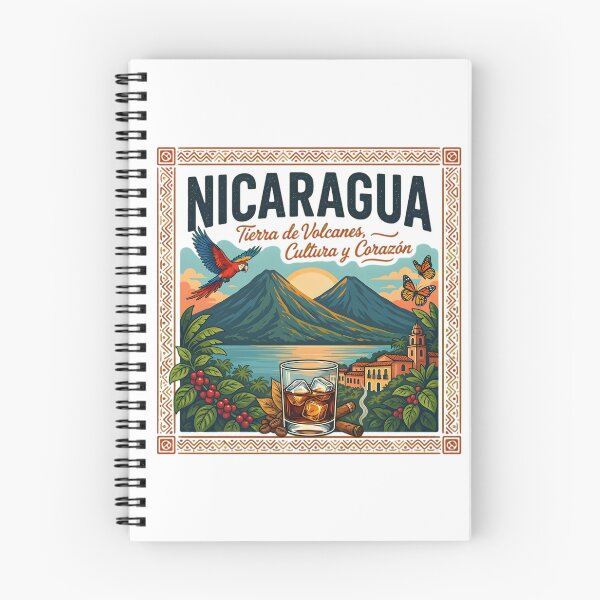 Item preview, Nicaragua. Tierra de Volcanes, Cultura y Corazon. Vintage travel poster. designed and sold by Nica Sol.