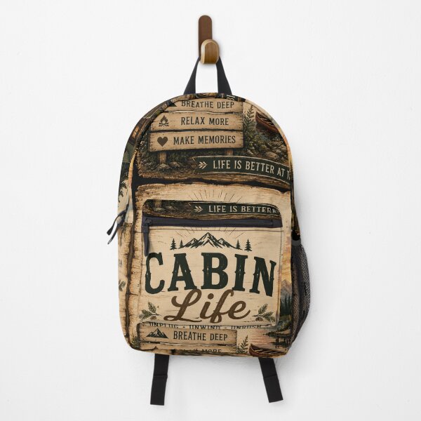 Item preview, Cabin Life – Unplug, Unwind, Unrush designed and sold by NaphDesigns.