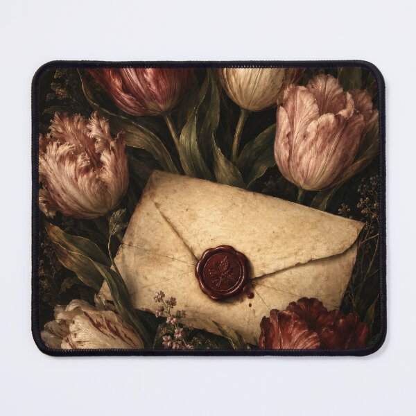 Item preview, Wax-Sealed Love Letter Tulips Dark Academia Romance designed and sold by scicilysimonee.