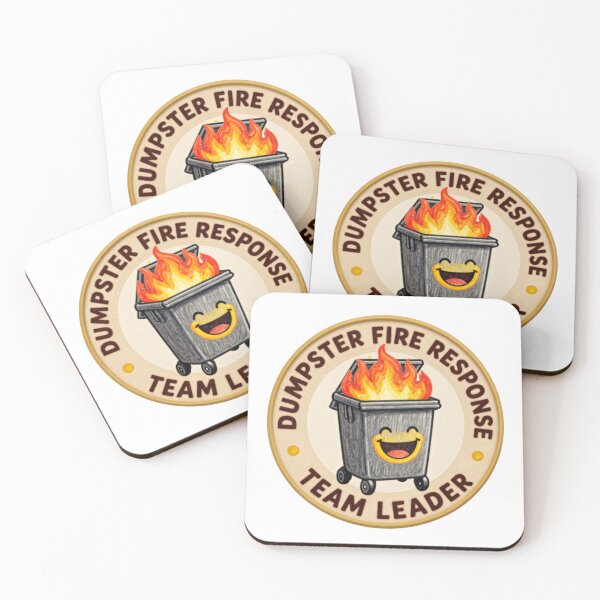 Item preview, Dumpster Fire Response Team Leader Work Humor Funny Manager Office Boss Problem Solver designed and sold by HumansStuck12.