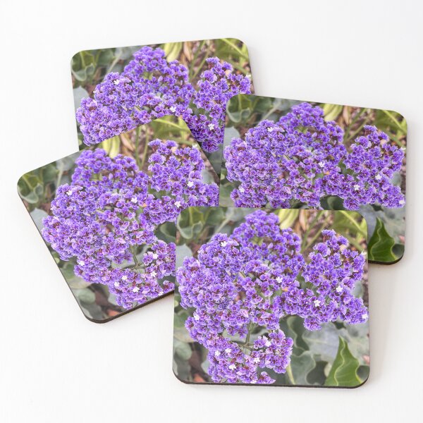 Item preview, Purple Statice Flowers Botanical Nature Photography designed and sold by Be Captured by Brittany Emma.