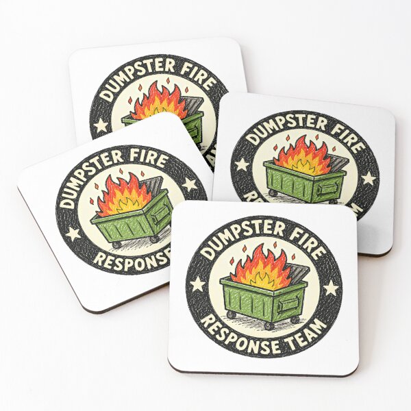 Item preview, Dumpster Fire Response Team Chaos Humor Meme designed and sold by HumansStuck12.