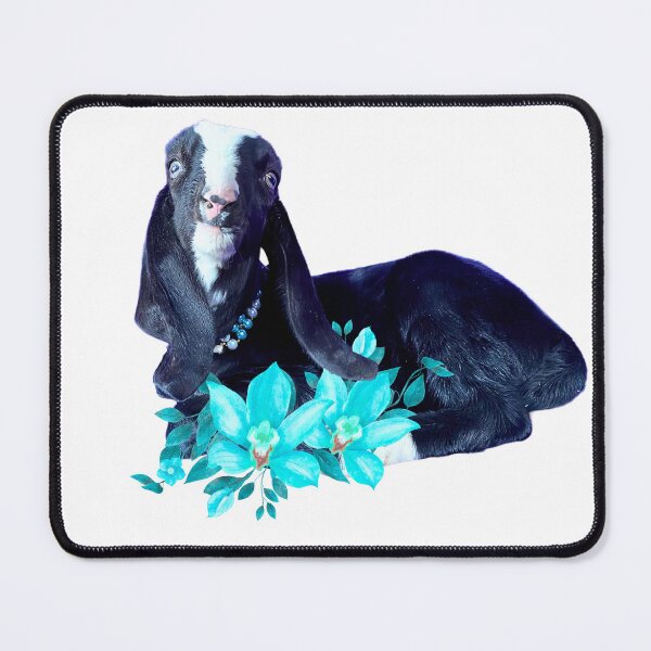 Item preview, Baby Nubian Goat with Teal accents designed and sold by CritterCapers.